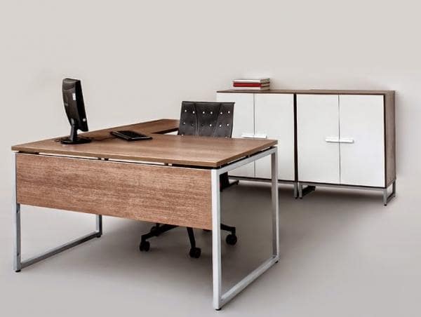 TOP 5 mẫu bàn làm việc chân sắt Hòa Phát hiện đại đẹp mắt cho trưởng phòng